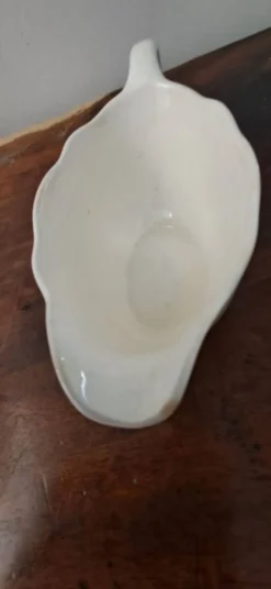 Saucière Digoin Sarreguemines décor peint à la main de gibier d'eau