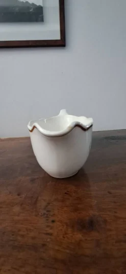 Saucière Digoin Sarreguemines décor peint à la main de gibier d'eau