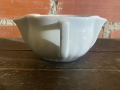 Saucière Double Ancienne PILLIVUYT Gras & Maigre Porcelaine Blanche #D