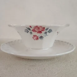 Saucière double terre de fer Digoin Sarreguemines
