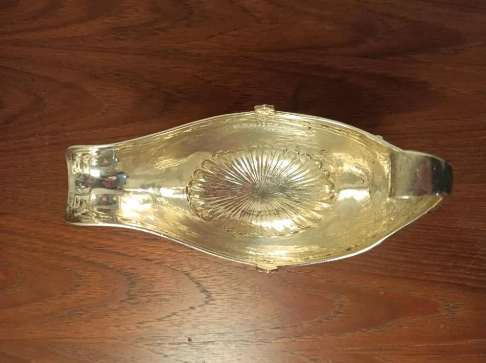 Saucière en argent massif 800, style Louis XVI, Hanau vers 1900