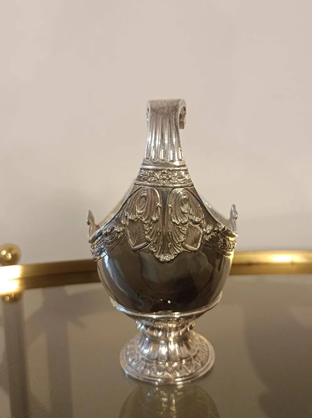 Saucière en argent massif 800, style Louis XVI, Hanau vers 1900