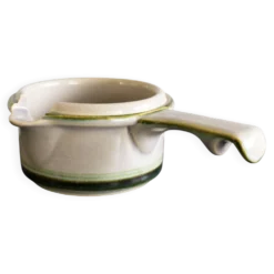 Saucière en céramique en grès du milieu du siècle