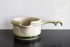 Saucière en céramique en grès du milieu du siècle