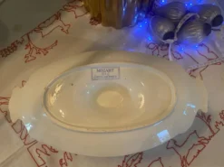 Saucière en faïence modèle Mozart estampillée Sarreguemines