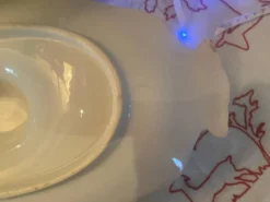 Saucière en faïence modèle Mozart estampillée Sarreguemines