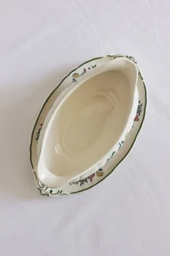 Saucière en faïence vintage "Alt Strassburg" ou "Vieux Strasbourg" Villeroy & Boch