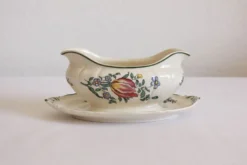 Saucière en faïence vintage "Alt Strassburg" ou "Vieux Strasbourg" Villeroy & Boch