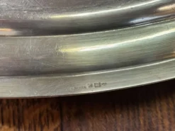 Saucière en métal argenté de la marque ERCUIS des années 1950