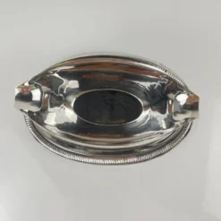 Saucière en métal style empire, couleur argenté