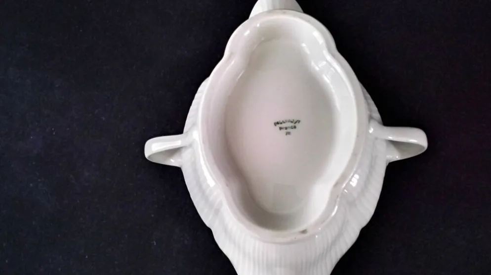 Saucière en porcelaine blanche Pillivuyt