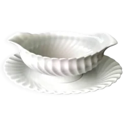 Saucière en porcelaine de Limoges Haviland Modèle "Torse "