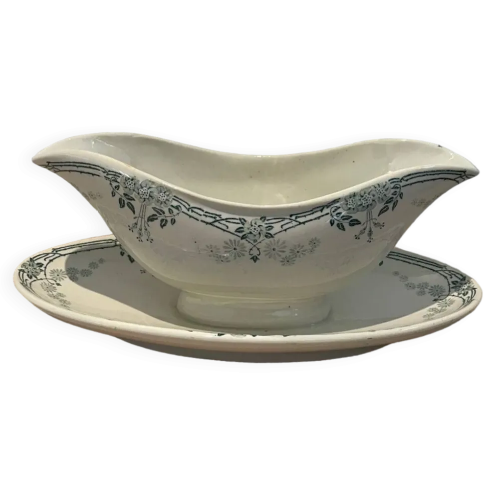 Saucière en porcelaine KG Luneville