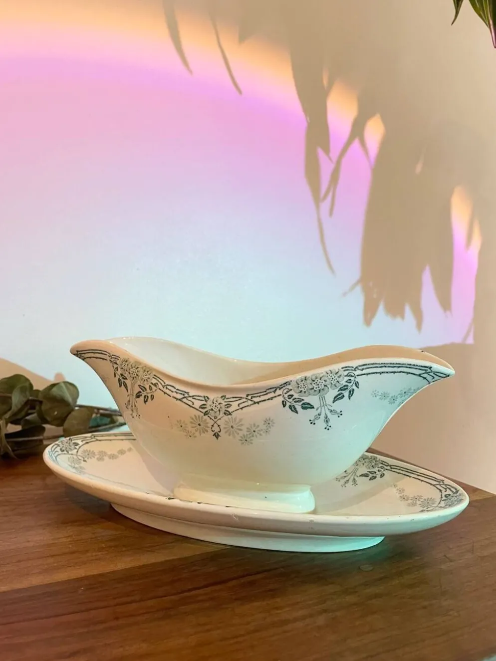 Saucière en porcelaine KG Luneville