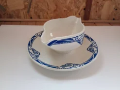 Saucière en porcelaine Moulin des Loups Orchies