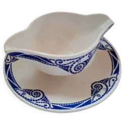 Saucière en porcelaine Moulin des Loups Orchies