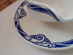 Saucière en porcelaine Moulin des Loups Orchies