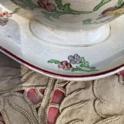 Saucière en terer de fer polychrome "Bengali"