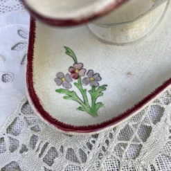 Saucière en terer de fer polychrome 