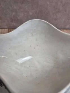 Saucière en terre de fer Saint-Amandinoise modèle Margot – décor bleu ancien