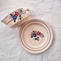 Saucière et son assiette Sté L'Amandinoise St Amand Lys