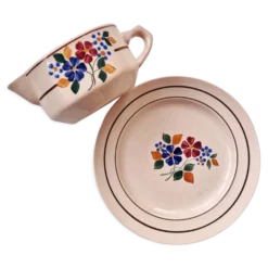 Saucière et son assiette Sté L'Amandinoise St Amand Lys