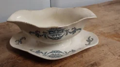 Saucière et soucoupe Longchamp