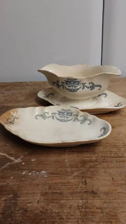 Saucière et soucoupe Longchamp