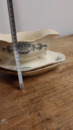 Saucière et soucoupe Longchamp