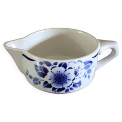 Saucière Fleur bleu Art Deco Saint Amand