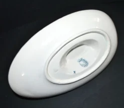 Saucière Flore ancienne en faïence opaque Sarreguemines Utschneider
