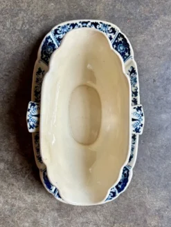 Saucière Gien en terre de fer bleue, service
