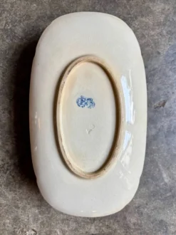 Saucière Gien en terre de fer bleue, service