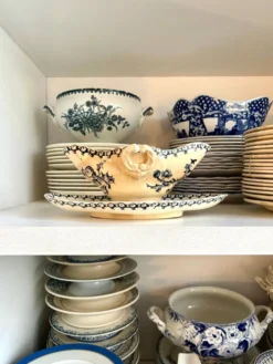 Saucière Gien en terre de fer, service 