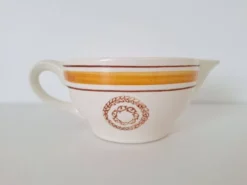 Saucière Gien marron et orange modèle Ladon