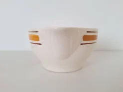 Saucière Gien marron et orange modèle Ladon