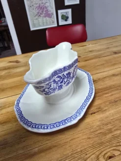 Saucière Gien motifs bleus parfait état