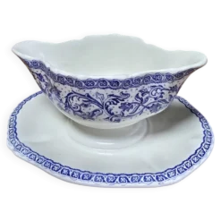Saucière Gien motifs bleus parfait état