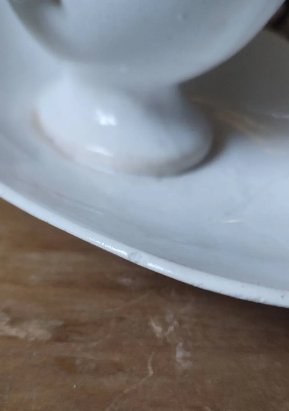 Saucière Gien porcelaine blanche opaque