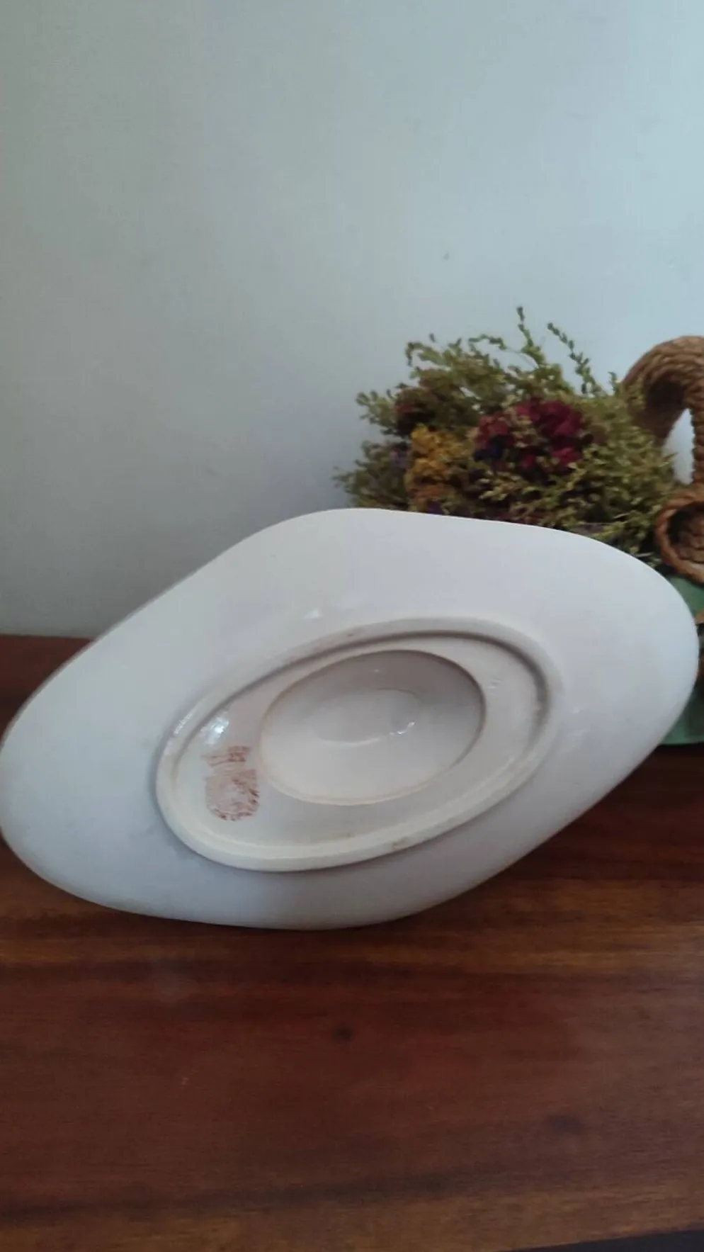 Saucière Gien porcelaine blanche opaque