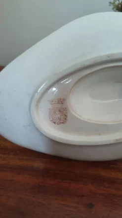 Saucière Gien porcelaine blanche opaque