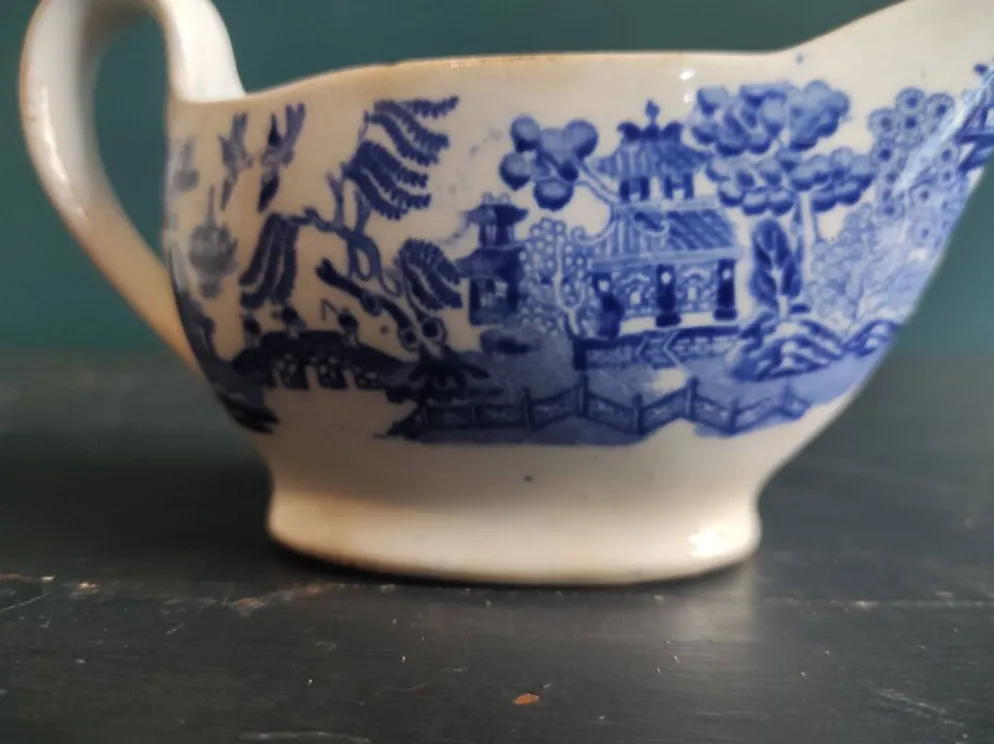 Saucière John Meir & Son, vers 1870, motif Willow