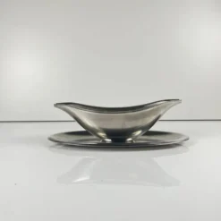 Saucière Letang Remy en inox, XXème s.