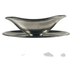 Saucière Letang Remy en inox, XXème s.