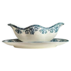 Saucière Léon Graves en terre de fer, service "Marie-Louise"