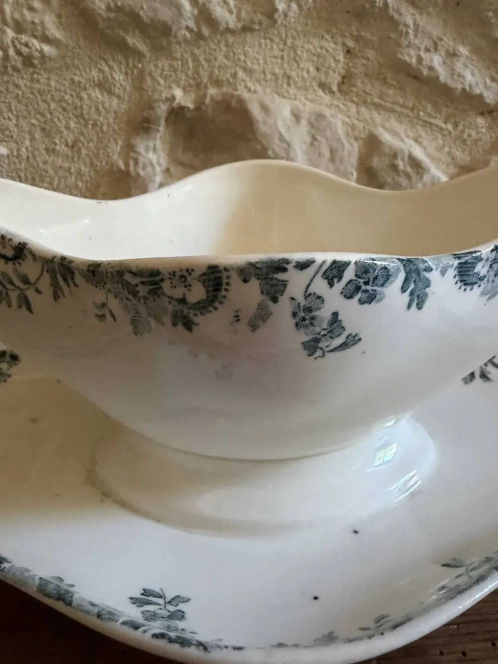 Saucière Longwy modèle Hanoi en terre de fer