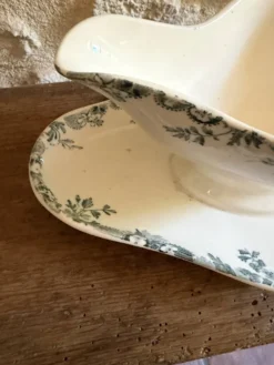 Saucière Longwy modèle Hanoi en terre de fer