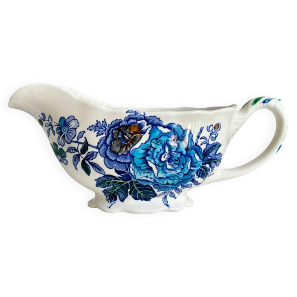 Saucière Mason's en terre de fer polychrome, service "Belvedere" - début XXème siècle