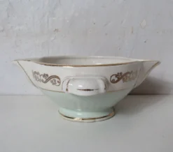 Saucière mint et or modèle séville Moulin des Loups