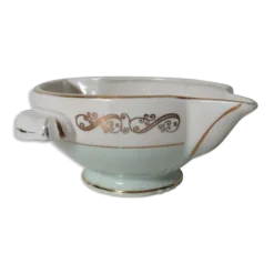 Saucière mint et or modèle séville Moulin des Loups